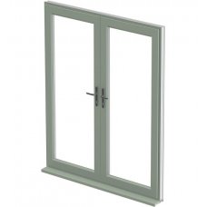 uPVC French Door - Green