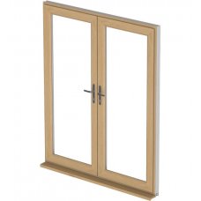 uPVC French Door - Irish Oak