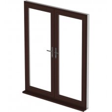 uPVC French Door - Mahogany