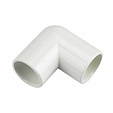 21.5mm Overflow 90 Degree Bend - White PVC-U