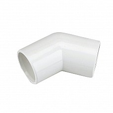 21.5mm Overflow 135 Degree Bend - White PVC-U