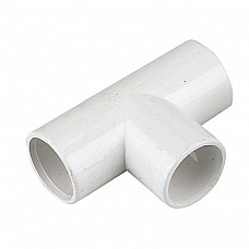 21.5mm Overflow Tee - White PVC-U