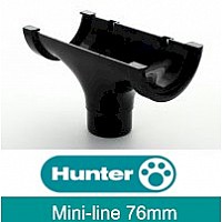 Hunter Black 76mm Mini-Line Gutter