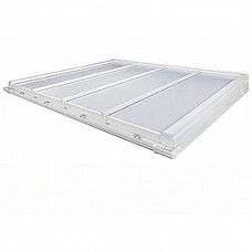 Conservatory Roof Kit 25mm Polycarbonate DIY Self Support 2.0m Projection - White