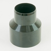 68mm to 50mm Black Downpipe Reducer – Gloss Black Spigot by Hunter