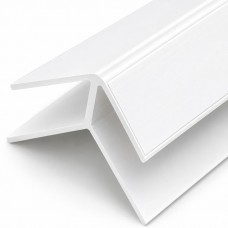 White External Corner Trim 7.5mm x 2.6mtr for Decor Panel