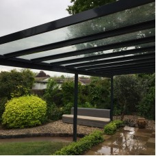 Clearview Glass Patio Canopy – Projection 2.5m