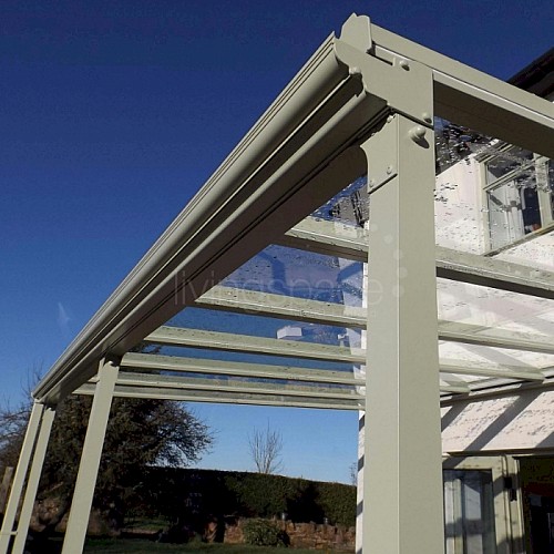 Clearview Glass Patio Canopy Projection 3000mm