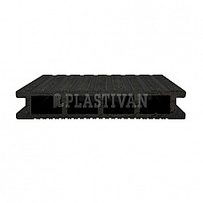 DuoFuse Composite Hollow Decking - Graphite Black - 4m