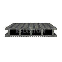 DuoFuse Composite Hollow Decking - Stone Grey - 4m
