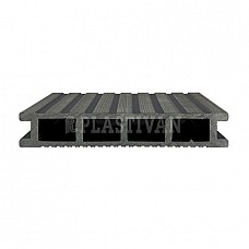 DuoFuse Composite Hollow Decking - Stone Grey - 4m