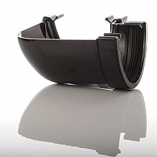 Black 115mm Deep Flow 90º Gutter Angle – Durable Solution for Gutter Cornering