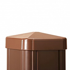 Brown Effect PVC Fence Post Cap