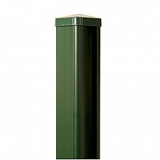 Green Plastic Fence Posts with Metal Inserts - 9-Foot Length (110mm x 110mm)