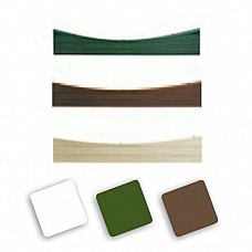 Concave Min Decorative Gravel Boards - 150mm High (Available in Brown, Green, or White)