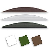 Convex Max Decorative Gravel Boards - 300mm High (Available in Brown, Green, or White)