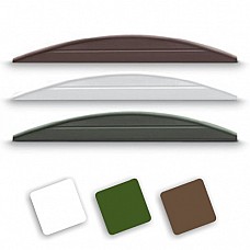 Convex Max Decorative Gravel Boards - 300mm High (Available in Brown, Green, or White)