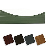 Woodgrain Effect PVC Fence Concaved 150mm Panel Top