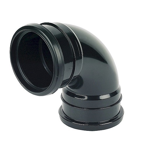Floplast 110mm Solvent 97.5º (87.5º) Offset Bend Bottom (Double Socketed)