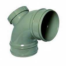 Floplast 110mm Solvent 92.5 (87.5) Degree Access Bend (Double Socketed)