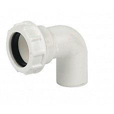 32mm 90 Degree Conversion Bend - White Polypropylene