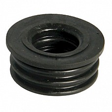 Floplast 32mm Waste Pipe Boss Adapter - Flexible - Black