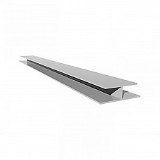 Plain Black Hollow Soffit 10mm H-Section Trim