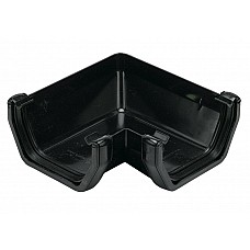 114mm Black Square 90º Gutter Bend