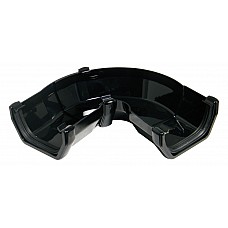 114mm Black Square Gutter Adjustable Angle 50° - 156°