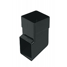 65mm Black Square Downpipe Shoe