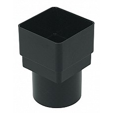 65mm Black Square to 68mm Round Downpipe Converter (RDS2B)