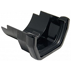 114mm Black Square Gutter to Cast Iron Adapter