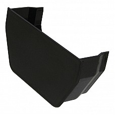 114mm Black Square Gutter Internal Stop End