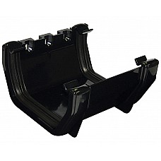 114mm Black Square Gutter Union/Joint