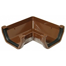 114mm Brown Square 90º Gutter Bend | Internal/External Corner