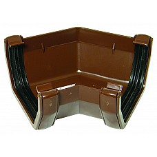 114mm Brown Square 135º Gutter Bend