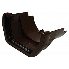 114mm Brown Square Gutter to Cast Iron Adapter