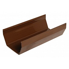 114mm Brown Square 4m Gutter
