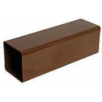 65mm Brown Square 4m Downpipe | Durable Square Gutter Downpipe