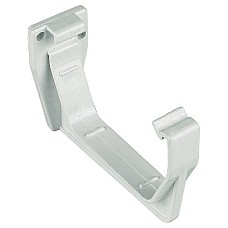 114mm White Square Gutter Fascias Bracket | Secure Gutter Support