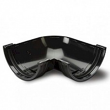 Polypipe 150mm Black Half Round 135º Angle for Industrial Gutter System