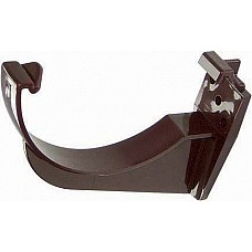 112mm Brown Half Round Gutter Fascia Bracket | Secure Gloss Finish
