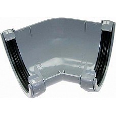 112mm Grey Half Round 135º Gutter Angle - Aquaflow