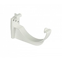 112mm White Half Round Gutter Fascia Bracket