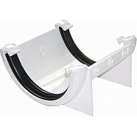 112mm White Half Round Gutter Union/Joint