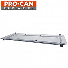 Pro-Can Clear Top Flat Door Canopy - 1250 x 530