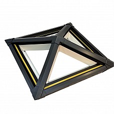 LUMASKY Aluminium Roof Lantern, Double Glazed 600mm x 600mm