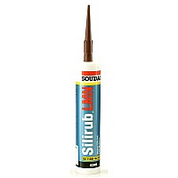 Soudal Silicone Sealant Low Modulus Neutral Cure - Brown