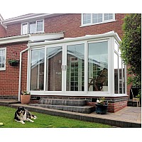 DIY Lean-To Conservatory with Full Height Panels – 4.5m x 4.5m, Customizable Design