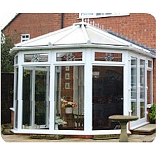 Victorian Lean-To Conservatory - 3.0m x 3.0m, A-Rated Glass, French Doors & Opening Windows